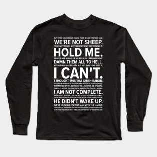 Edward Scissorhands Quotes Long Sleeve T-Shirt